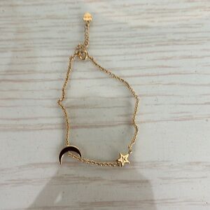 NWOT Women’s Bracelet with Star and Moon Charms